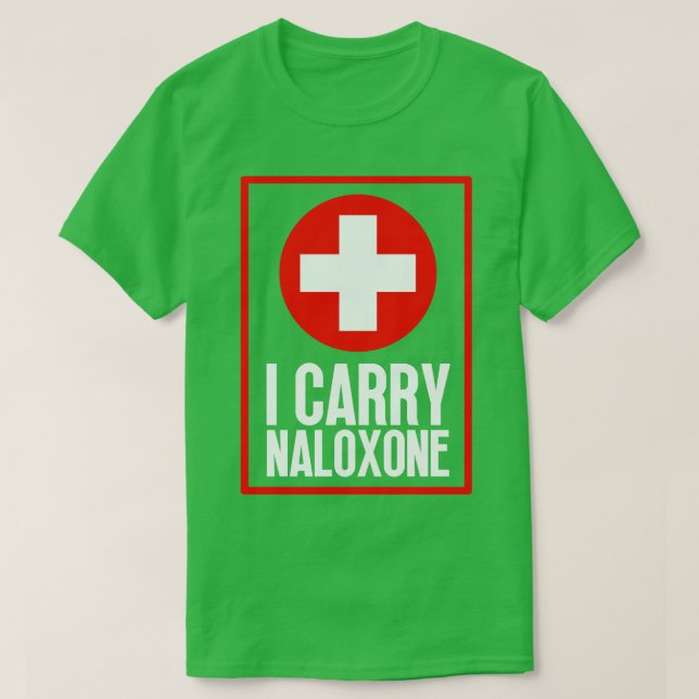 T-shirt Je porte Naloxone 68 (Design devant)