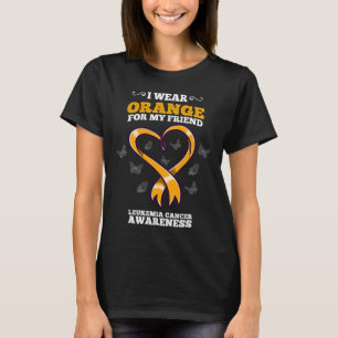 T-shirt Je Porte Orange Ami Sensibilisation à la leucémie