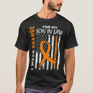 T-shirt Je Porte Orange Fils En Droit Sclérose En Plaques