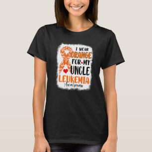 T-shirt Je porte orange pour la sensibilisation à la leucé
