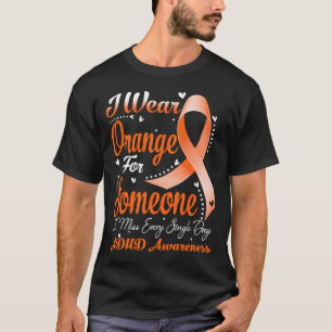 T-shirt Je porte orange pour la sensibilisation à la TDAH
