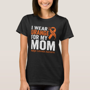 T-shirt Je Porte Orange Pour Ma Mère Sclérose En Plaques