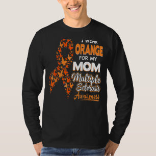 T-shirt Je Porte Orange Pour Ma Mère Sclérose En Plaques
