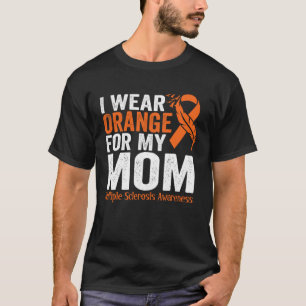 T-shirt Je Porte Orange Pour Ma Mère Sclérose En Plaques