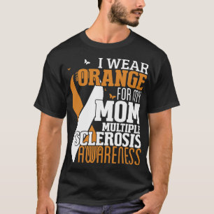 T-shirt Je Porte Orange Pour Ma Mère Sclérose En Plaques