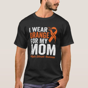 T-shirt Je Porte Orange Pour Ma Mère Sclérose En Plaques