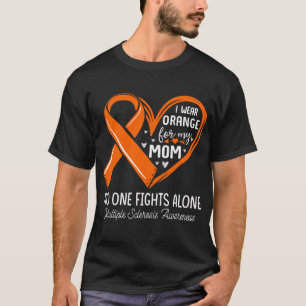 T-shirt Je Porte Orange Pour Ma Mère Sclérose Multiple MS