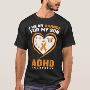 T-shirt Je Porte Orange Pour Mon Fils Mois De Sensibilisat