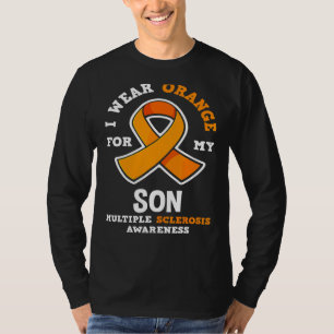 T-shirt Je Porte Orange Pour Mon Fils Ms Multiple Scelrosi