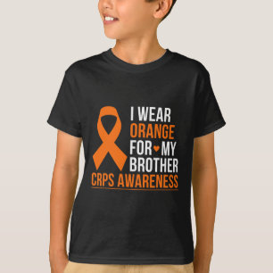 T-shirt Je Porte Orange Pour Mon Frère Rsd Crps Sensibilis