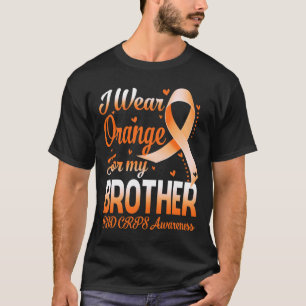 T-shirt Je Porte Orange Pour Mon Frère Rsd Crps Sensibilis