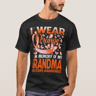 T-shirt Je Porte Orange Pour Mon Grand-Mère Rsd Crps Sensi