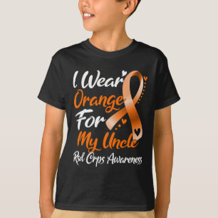 T-shirt Je Porte Orange Pour Mon Oncle Rsd Crps Sensibilis