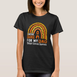 T-shirt Je Porte Orange Pour Mon Papa Sclérose En Plaques