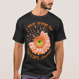 T-shirt Je Porte Orange Pour RSD RCPS Sensibilisation Surv