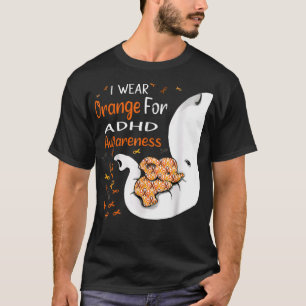 T-shirt Je Porte Orange Pour Sensibilisation au TDAH Eleph