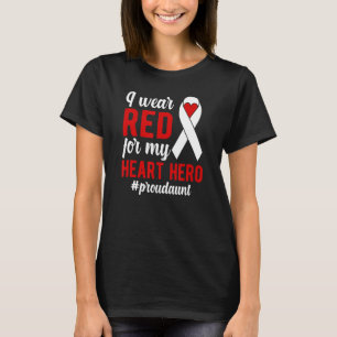 T-shirt Je Porte Red Fier CHD Warrier Tante Tance CHD Sens
