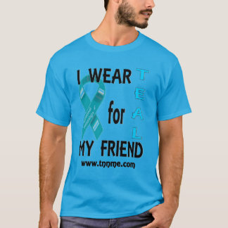 T-shirt Je porte TEAL pour la chemise de mes hommes d'ami