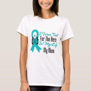 T-shirt Je porte Teal pour le héros dans ma vie… ma mam