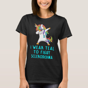T-shirt Je Porte Turquoise De Lutter Contre Le Scleroderme
