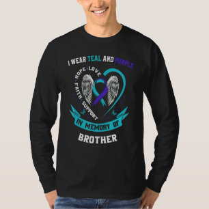 T-shirt Je porte Turquoise et violet pour l'évaluation du