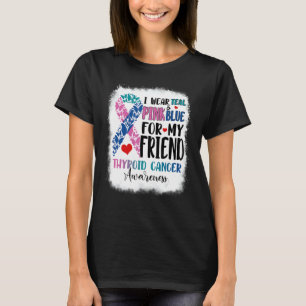T-shirt Je Porte Turquoise Pink Blue ami Thyroid Sensibili