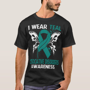 T-shirt Je Porte Turquoise Pour La Sensibilisation AUX TRO
