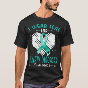 T-shirt Je Porte Turquoise pour la sensibilisation aux tro