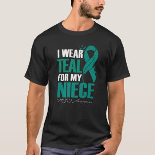 T-shirt Je Porte Turquoise Pour Ma Nièce PTSD Sensibilisat