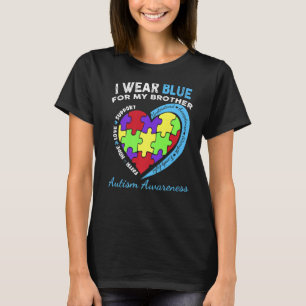 T-shirt Je Porte Un Bleu Magnifique Pour Mon Aimant Autism