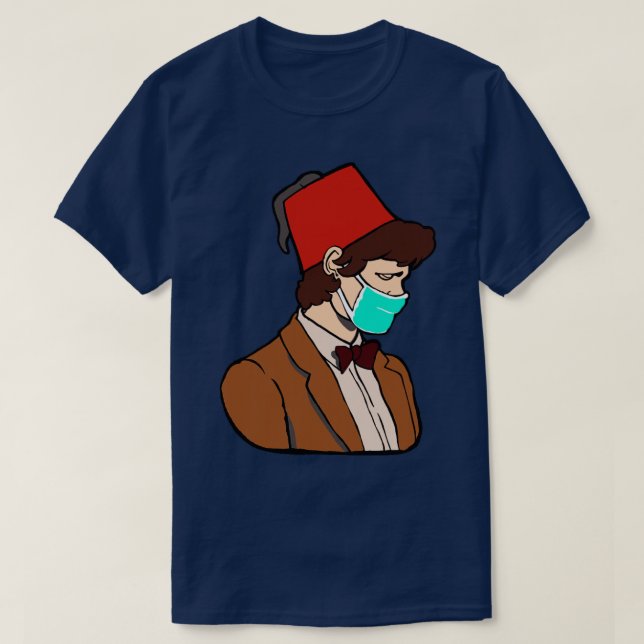 T-shirt Je porte un masque facial maintenant Les masques f (Design devant)
