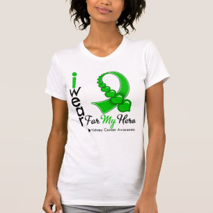T-shirt Je porte un ruban de coeur pour mon héros - Cance