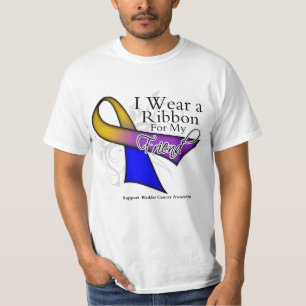 T-shirt Je porte un ruban pour mon ami - cancer de la