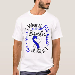 T-shirt Je porte un ruban SLA pour mon frère