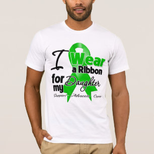 T-shirt Je porte un ruban vert pour ma fille