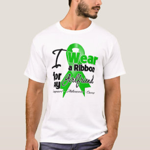 T-shirt Je porte un ruban vert pour mon amie