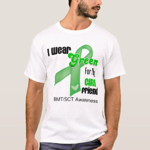 T-shirt Je porte un ruban vert pour mon amie BMT/SCT