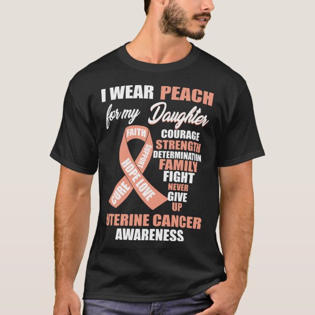 T-shirt Je porte une attention particulière au cancer de l (Devant)