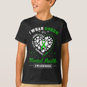 T-shirt Je porte une sensibilisation à la santé mentale ve
