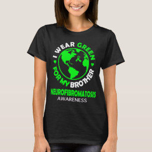 T-shirt Je porte VERT pour mon FRÈRE NEUROFIBROMATOSIS Awa