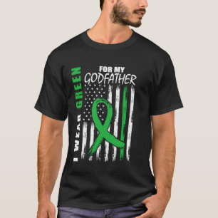 T-shirt Je Porte Vert Pour Mon Parrain Sensibilisation à l