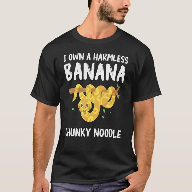 T-shirt Je Possède Un Python De Boule De Noix De Banane Sa (Devant)