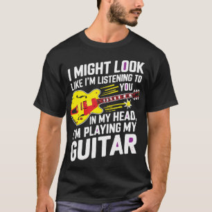 T-shirt _Je pourrais avoir l’air de vous écouter, mais je 