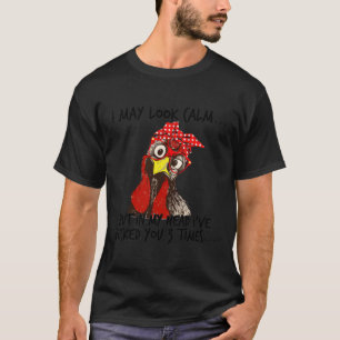 T-shirt Je Pourrais Avoir L'Air Calme, Mais Dans Ma Tête J