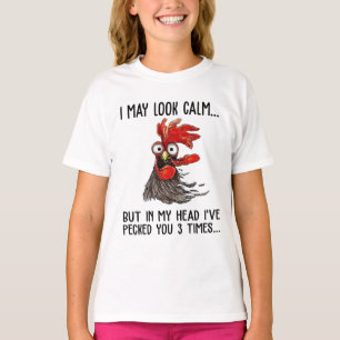 T-shirt Je Pourrais Avoir L'Air Calme Mais Ma Tête Je T'Ai