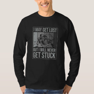 T-shirt Je Pourrais Être Perdu, Mais Je Ne Serai Jamais Co