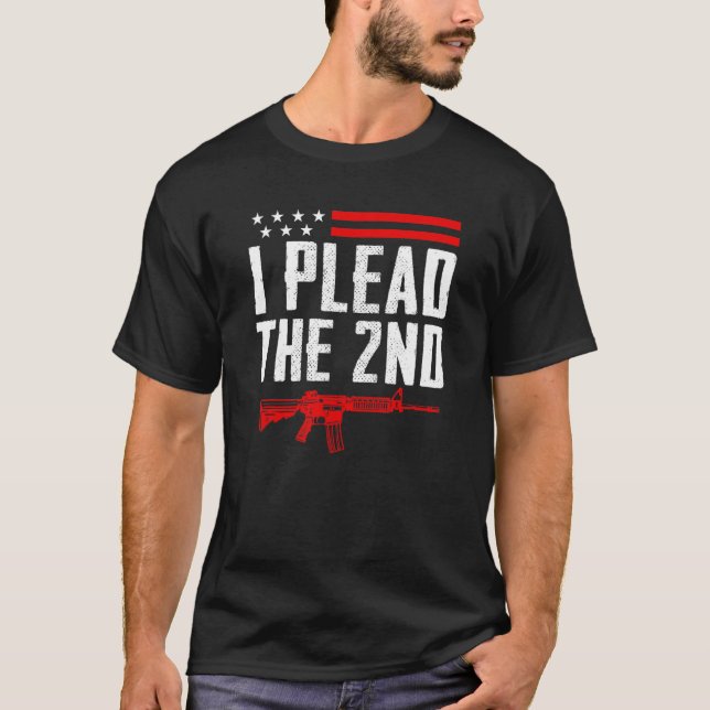 T-shirt Je Pousse Le 2E Amendement Pro Guns Ar15 Rifle (Devant)