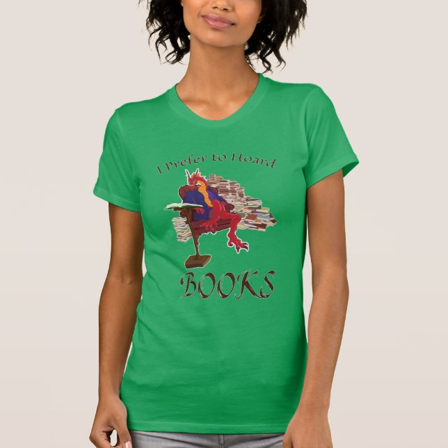 T-shirt Je préfère amasser des livres (Devant)