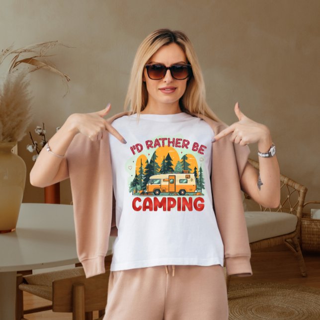 T-shirt Je préfère camper (Créateur téléchargé)