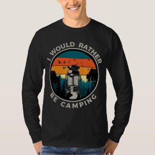 T-shirt Je Préfère Camping Retro Wilderness